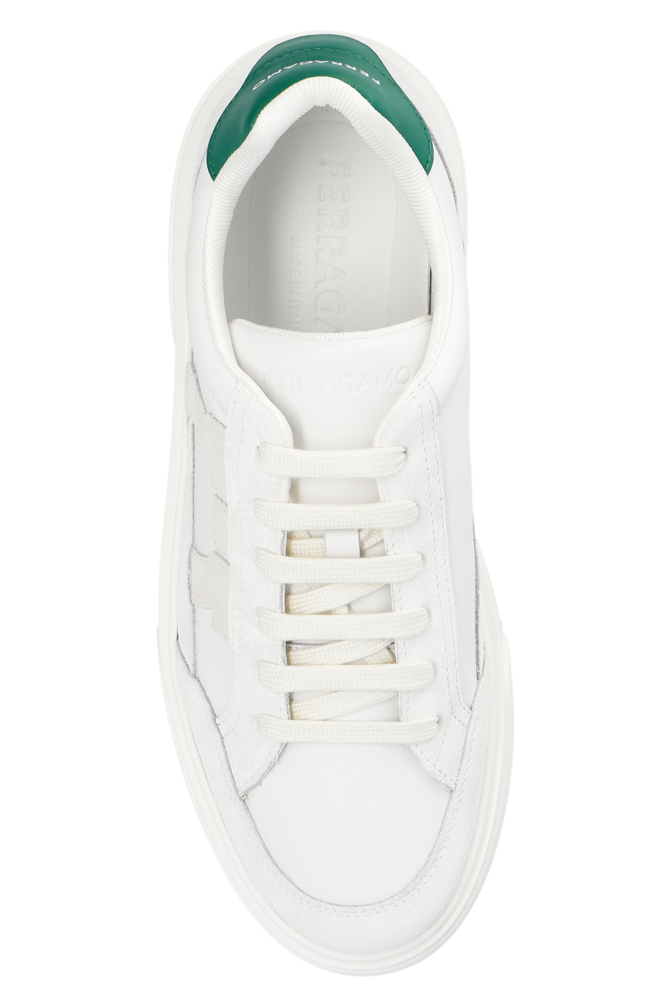 スニーカー FERRAGAMO SNEAKER (029826779355M BIANCOOTT) Low top sneaker with Gancini ornament - Men | Ferragamo